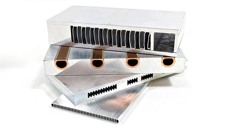 Extruded Aluminium Heat Sinks background