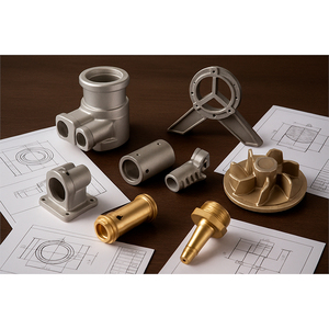 Aluminium Investment Casting Service By Metal Casting Foundry Supplier With Precision Tolerance +/-0.02mm And Custom Dimensions