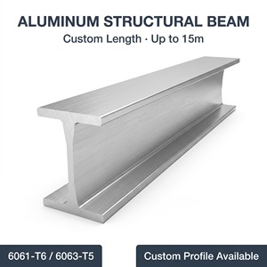 Industrial Aluminum Profiles Customized H-shaped Beam 15 Meters Anodized